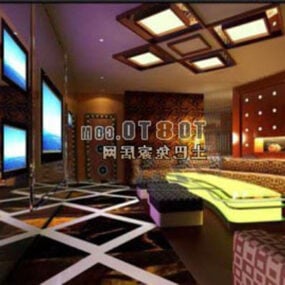 Model 3D chińskiej sali karaoke