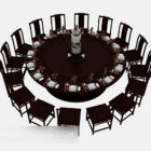 مجموعات كرسي طاولة كبيرة صينية