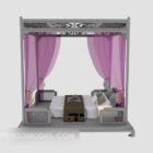 Chinese Luxury Poster Bed