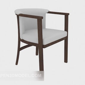 Chinese Minimalist Dining Chair 3d model