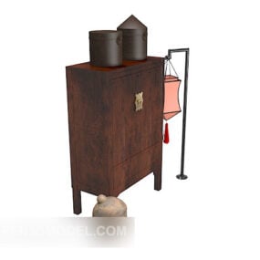 Chinese Old Storage Cabinet 3d model