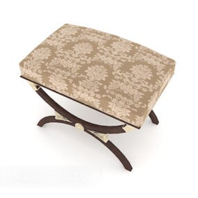 Chinese Pattern Edited Stool 3d model