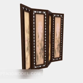 Wooden Screen Radiator 3d model