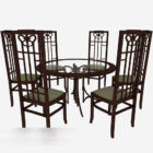 Čínský retro židle stolní nábytek