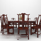 Chinese round dining table 3d model