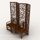 Chinese Screen, Solid Wood Home Chair