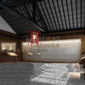 Salón de exposición chino Interior modelo 3d