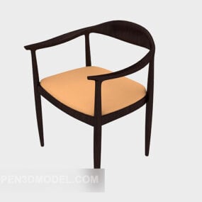 Kinesisk enkel loungestol 3d-modell