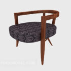 Chińskie proste krzesło z litego drewna