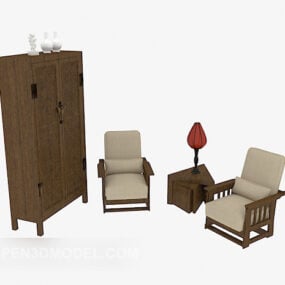 Chinese Sofa Wardrobe Furniture 3d model