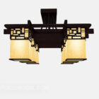 Chinese Wood Chandelier Traditional
