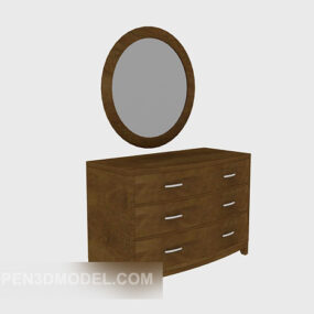 Chinese Solid Wood Dresser 3d model