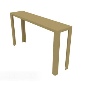 Chinese Solid Wood Simple Side Table 3d model