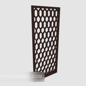 Chinese Solid Wood Window 3d model