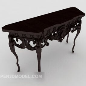Chinese Style Carved Desk 3d model