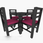 Chinese Style Casual Table Chair Set