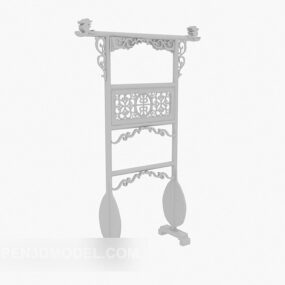 Coat Rack Chinese Style 3d model