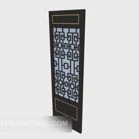 Chinese Style Door Window 3d model