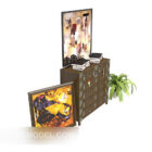 Entrance Cabinet With Picture Decoration