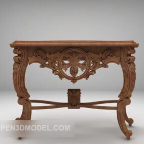 Chinese Carving Style Entrance Table 3d model