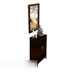 Chinese Style Entrance Hall Cabinet 3d model