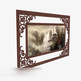 Chinese Style Hanging Painting 3d model