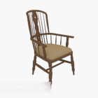 Chinese Style High-backed Wooden Chair