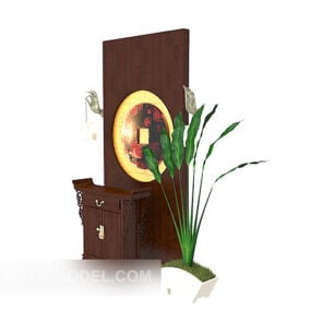 Chinese Style Home Room Cabinet 3d model