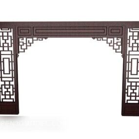 Mô hình 3d cấu trúc nội thất phong cách Trung Quốc