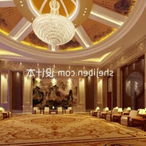 चीनी बड़े सम्मेलन हॉल 3डी मॉडल