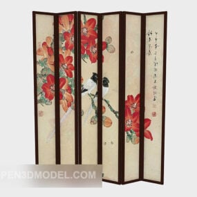 Chinese Style Screen Partition 3d model