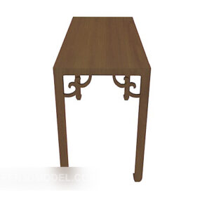 Chinese Vintage Style Side Table 3d model