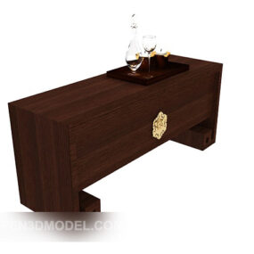 Chinese Style Solid Wood Cabinet 3d model