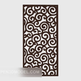 Chinese Style Solid Wood Window 3d model