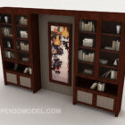 Librería de madera de estilo chino