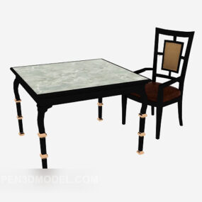 Chinese Table Chair 3d model