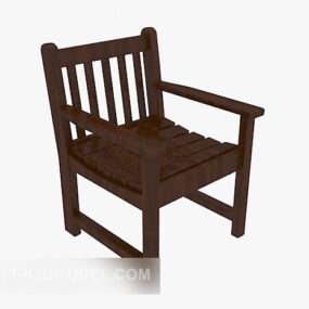 Chinese Traditional Back Seat 3d model
