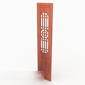 דגם תלת מימד של דלת סינית מסורתית