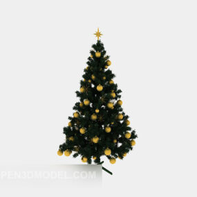 Joulukoristepuun 3d-malli
