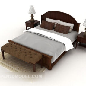 Classic Western Bed 3d model