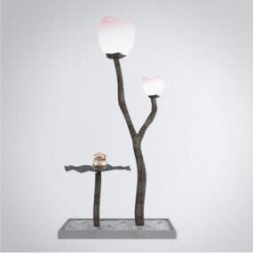 Stylized Tree Floor Lamp 3d model