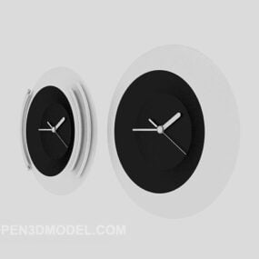 Okrągły zegar do montażu na ścianie Model 3D