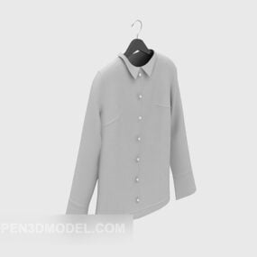 회색 옷 재킷 3d 모델