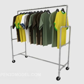 Clothes With Hanger 3d model