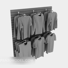 Klädaffär med kläder 3d-modell