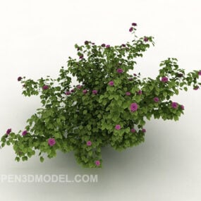 Cluster Green Plant Bush 3d model