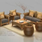 Combination Rattan Sofa Chairs