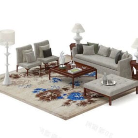 Combination Sofa Large Full Furniture 3d model