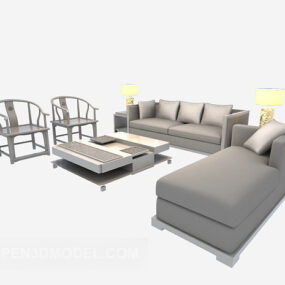 Combination Sofa Table Set 3d model