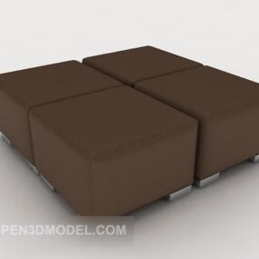 Bangku Sofa Kombinasi model 3d